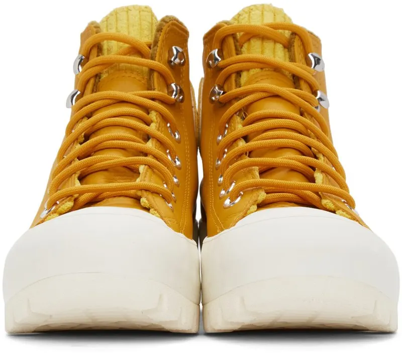 Converse Yellow Chuck Taylor All Star Lugged Winter Hi GOLD DART/OLIVE FLA (565005C)