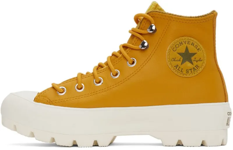 Converse Yellow Chuck Taylor All Star Lugged Winter Hi GOLD DART/OLIVE FLA (565005C)