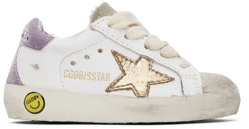 Golden Goose Baby White & Gold Superstar Classic 81614 White/Ice/Gold (GJF00102.F002837.81614)
