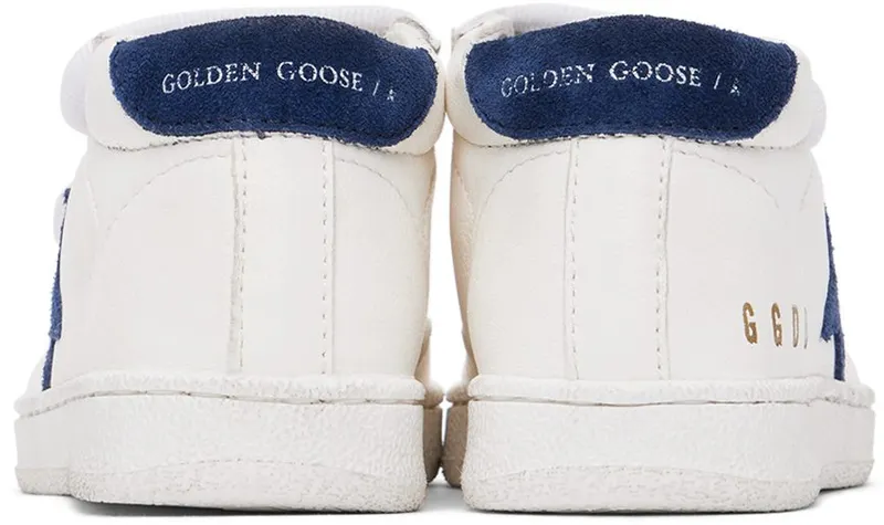 Golden Goose Baby White & Navy June 10357 White/Dark Blu (GJF00386.F003322.10357)
