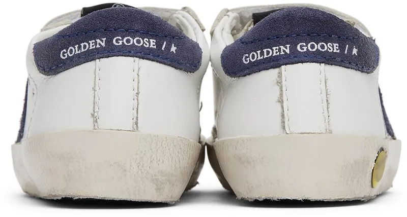 Golden Goose Baby White & Navy Old School Velcro White (GJF00111.F000418.10304)