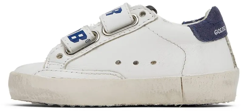 Golden Goose Baby White & Navy Old School Velcro White (GJF00111.F000418.10304)