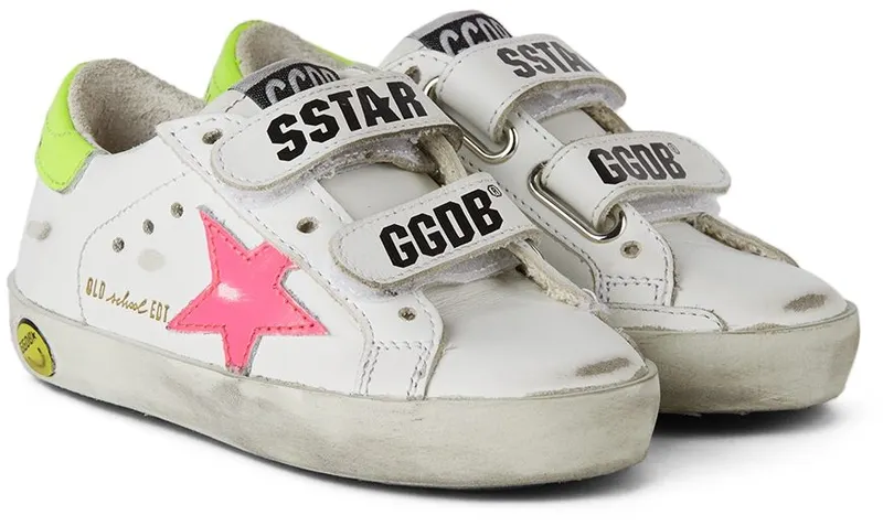 Golden Goose Baby White & Pink Old School Velcro White (GJF00111.F001985.10756)