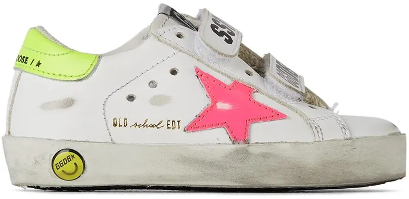 Golden Goose Baby White & Pink Old School Velcro White (GJF00111.F001985.10756)