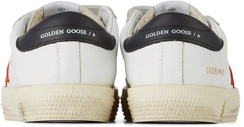 Golden Goose Baby White & Red May School Velcro White (GJF00198.F001997.10763)
