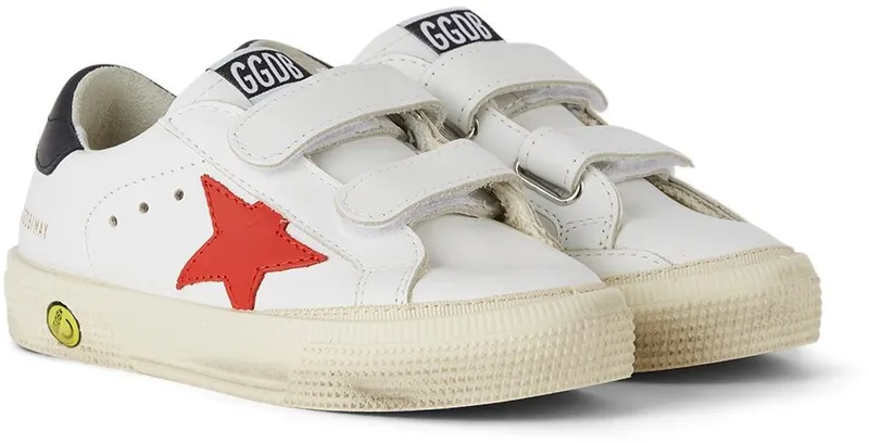 Golden Goose Baby White & Red May School Velcro White (GJF00198.F001997.10763)