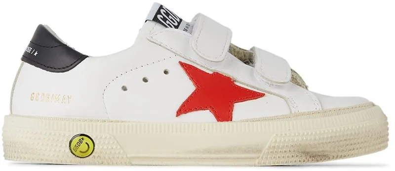 Golden Goose Baby White & Red May School Velcro White (GJF00198.F001997.10763)