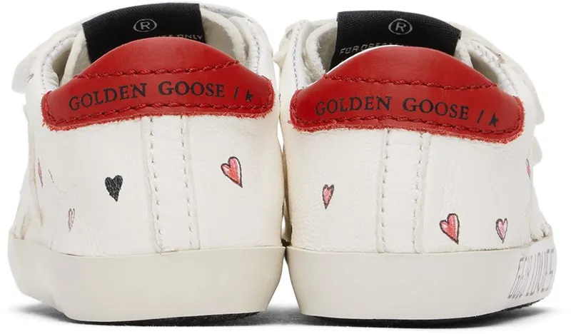 Golden Goose Baby White & Red School 10350 White/Red (GIF00166.F003279.10350)