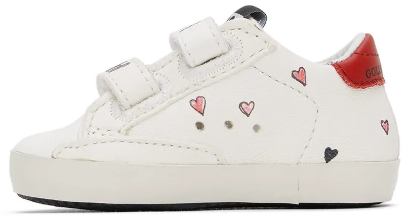 Golden Goose Baby White & Red School 10350 White/Red (GIF00166.F003279.10350)