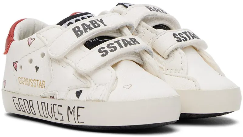 Golden Goose Baby White & Red School 10350 White/Red (GIF00166.F003279.10350)