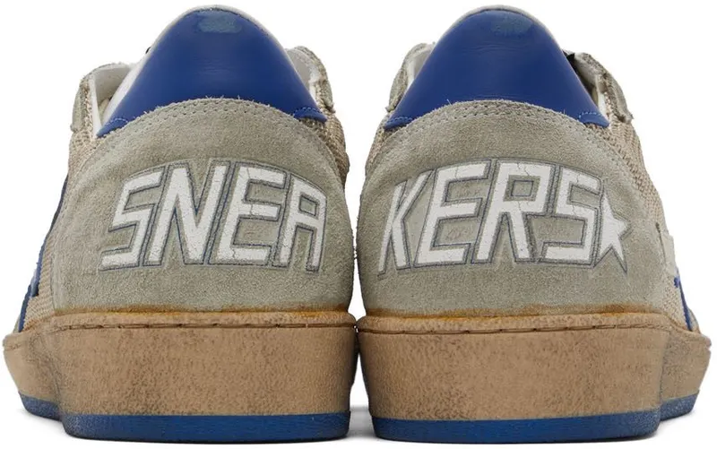 Golden Goose Beige & Blue Ball Star LIGHT SILVER/ICE/BLU (GMF00117.F002587.70213)