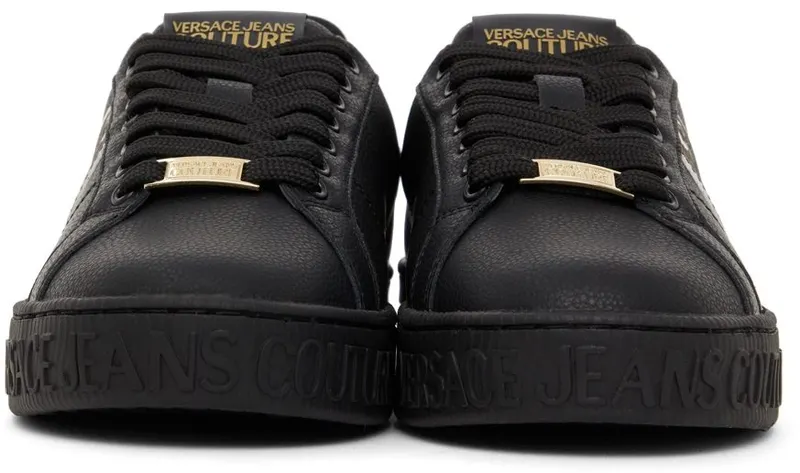 Versace Jeans Couture Black 88 V-Emblem Court EG89 BLACK/GOLD (E72YA3SK1 EZP098)