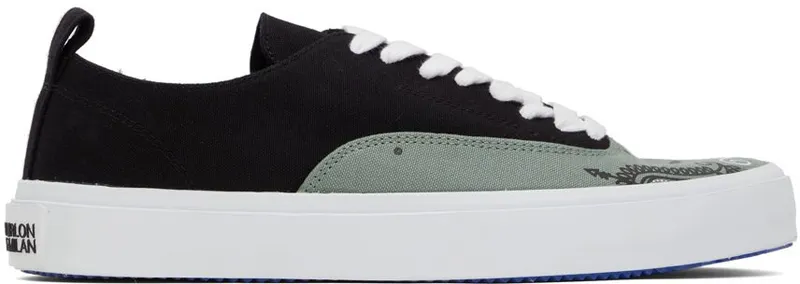 Marcelo Burlon County of Milan Black & Green OG Viento Low Top BLACK GREEN (CMIA098S22FAB0021055)