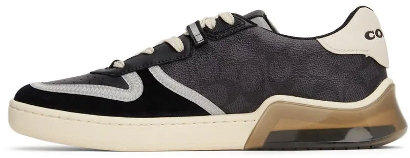 Coach 1941 Black & Off-White Citysole Court CHARCOAL/BLACK (CE264 CQ/BK)
