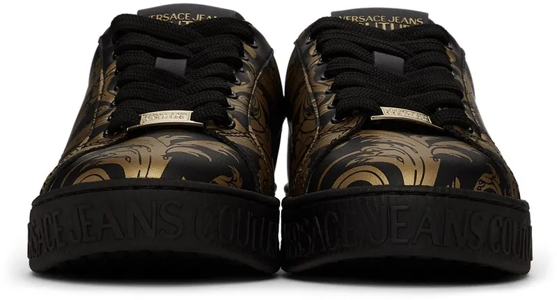 Versace Jeans Couture Black Baroque Court 88 EG89 NERO + ORO (E71YA3SK4 EZP016)