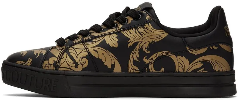 Versace Jeans Couture Black Baroque Court 88 EG89 NERO + ORO (E71YA3SK4 EZP016)