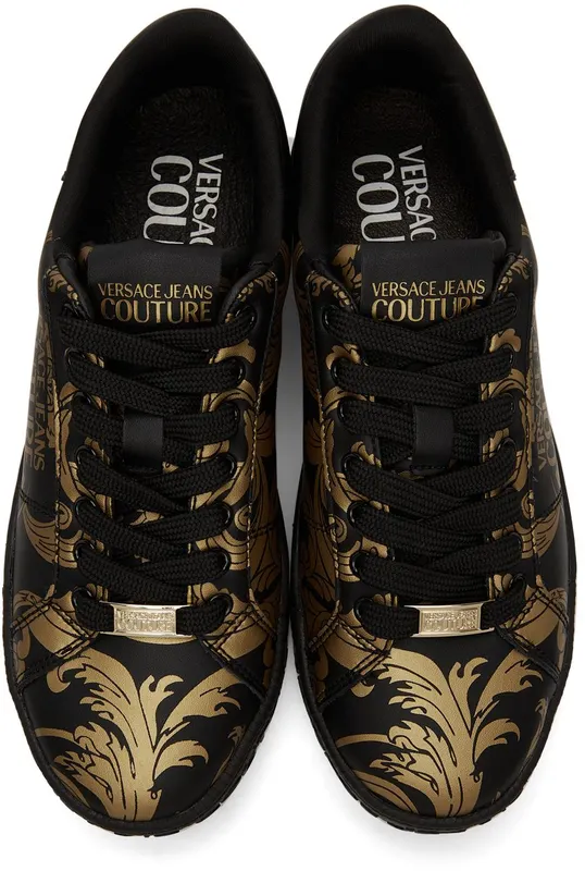 Versace Jeans Couture Black Baroque Court 88 EG89 NERO + ORO (E71YA3SK4 EZP016)