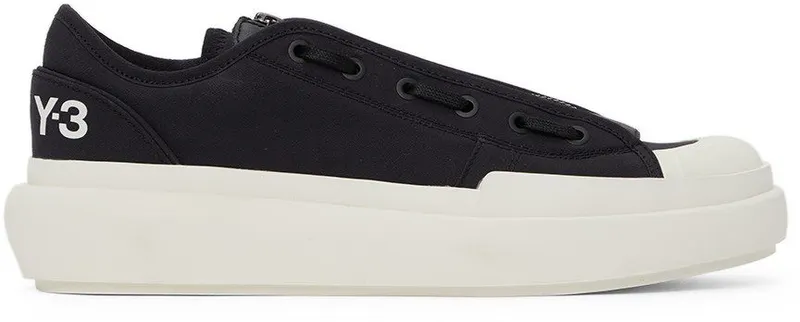 Y-3 Black Classic Court Low V1 Black/Black/Corewhit (H05625)