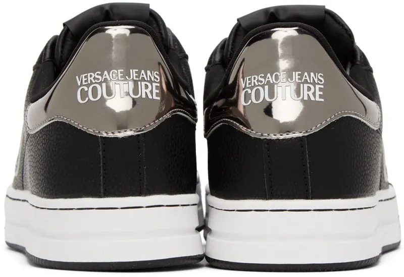 Versace Jeans Couture Black Court 88 EE12 BLACK/GUN METAL (E73YA3SK1 EZP165)