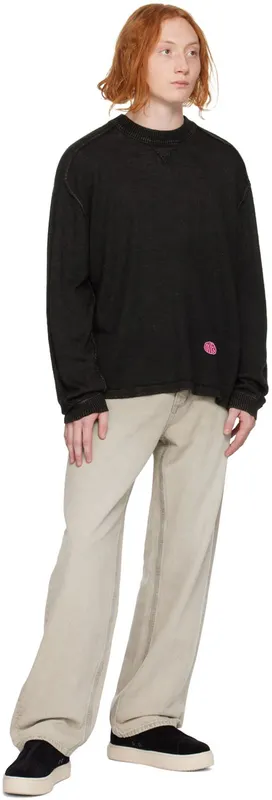 Eytys Black Doja S-O S-O Suede Black (F001002)