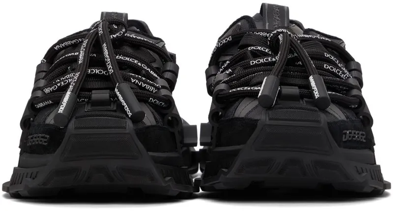Dolce & Gabbana Black Mixed-Materials Space 8B956 NERO/NERO (CS1963 AQ407)