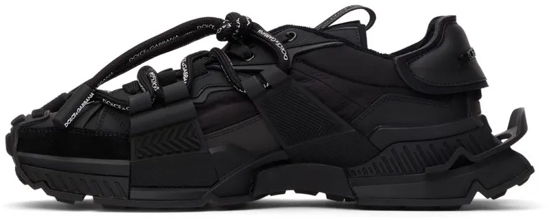 Dolce & Gabbana Black Mixed-Materials Space 8B956 NERO/NERO (CS1963 AQ407)