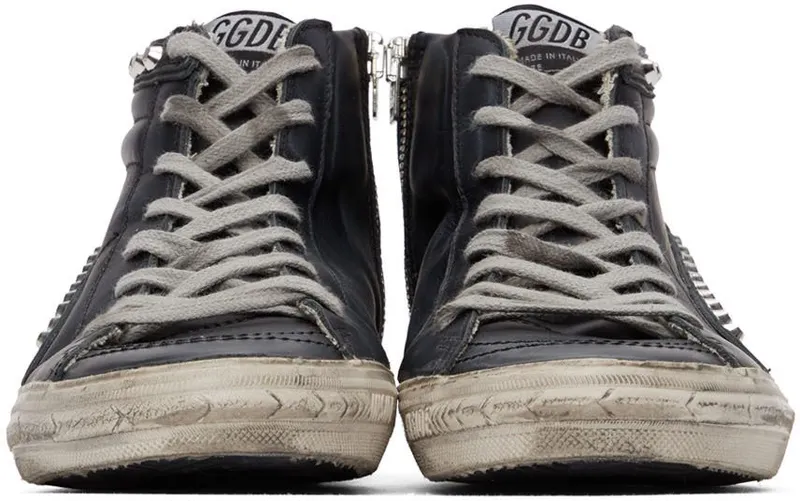 Golden Goose Black Slide Studded BLACK (GMF00115.F000323.9010)