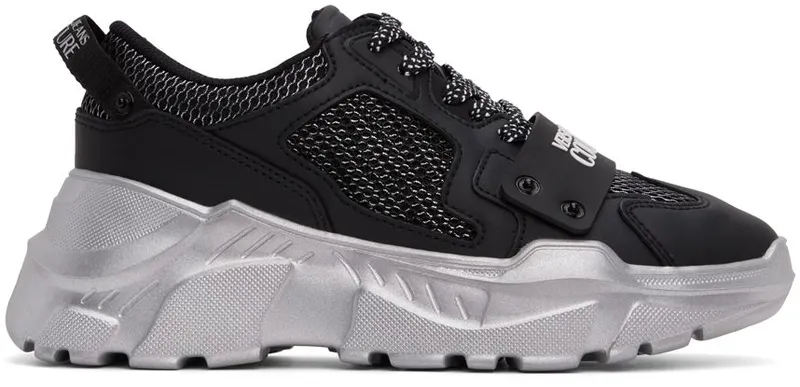 Versace Jeans Couture Black Speedtrack ELD2 BLACK/SILVER (E73YA3SC4 EZP142)