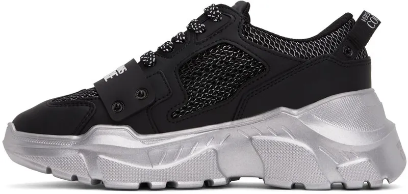 Versace Jeans Couture Black Speedtrack ELD2 BLACK/SILVER (E73YA3SC4 EZP142)