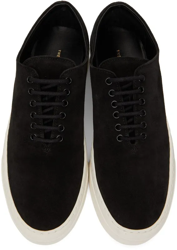 The Row Black Suede Marie H Lace-Up Black (F1205-L25)
