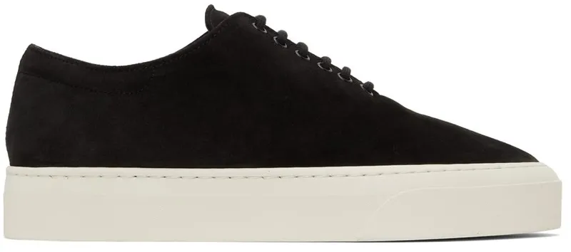 The Row Black Suede Marie H Lace-Up Black (F1205-L25)