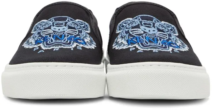 Kenzo Black Tiger K-Skate Slip-On 99 Black (FB52SN100F70)