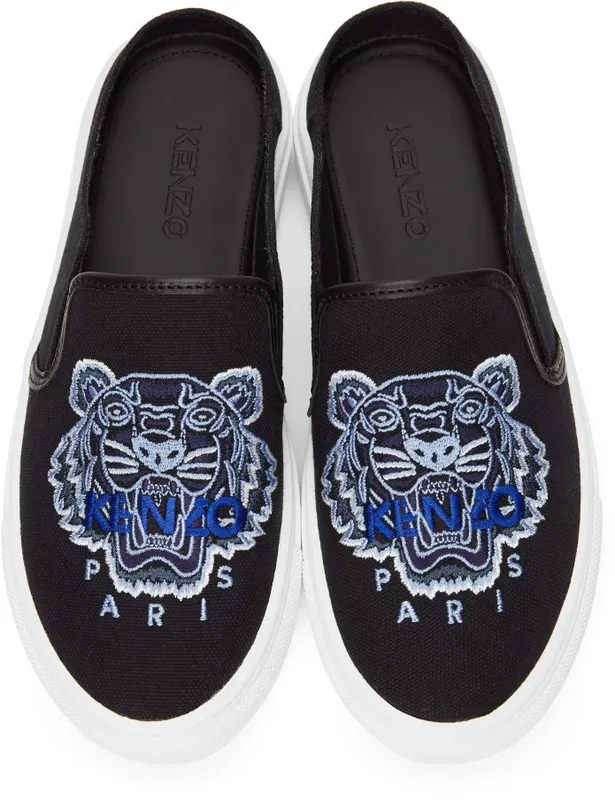 Kenzo Black Tiger K-Skate Slip-On 99 Black (FB52SN105F70)