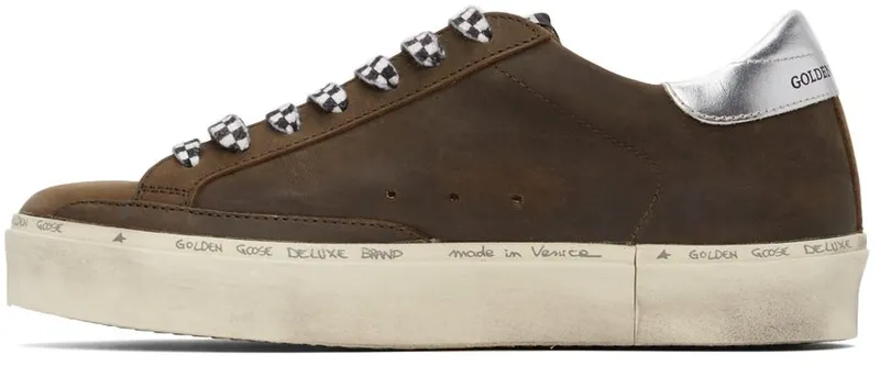 Golden Goose Brown & White Hi Star Classic COFFEE BROWN/WHITE/ (GMF00118.F002126.55439)