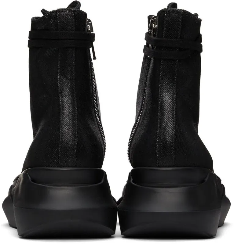 Rick Owens Drkshdw Denim Foil Abstract High 9999 Black/Black/Bla (DS02A3840 BF)