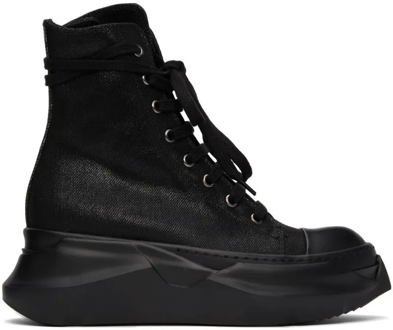 Rick Owens Drkshdw Denim Foil Abstract High 9999 Black/Black/Bla (DS02A3840 BF)