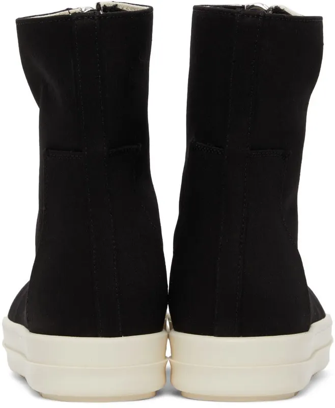 Rick Owens Drkshdw Doeskin Zip Front 91 Black/Milk (DS02A3807 NDK)