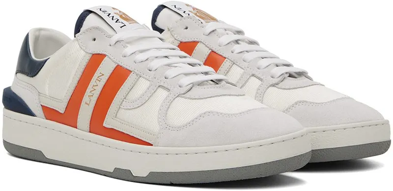 Lanvin Gray & Orange Clay 2990 NAVY BLUE/ORANG (FM-SKDK00-MESU-H22)