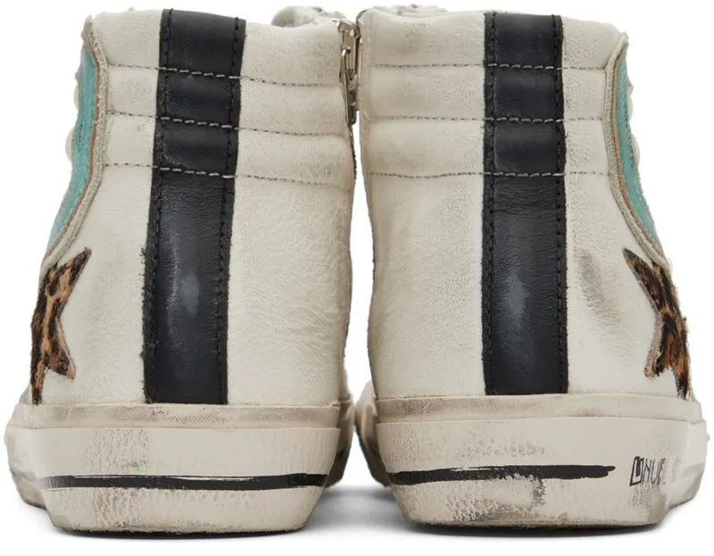 Golden Goose Gray Slide High-Top 81784 White/IceMint (GWF00211.F003230.81784)