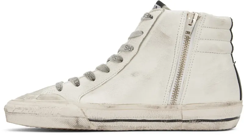 Golden Goose Gray Slide High-Top 81784 White/IceMint (GWF00211.F003230.81784)