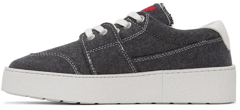 AMI Alexandre Mattiussi Grey Ami De Coeur Low 061 Dark Grey (H21S400.992)