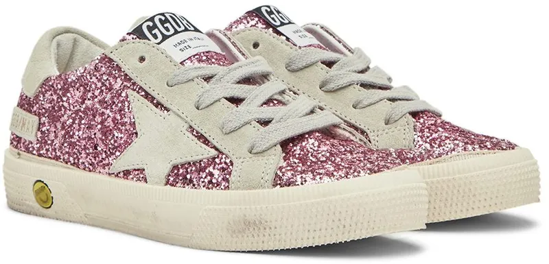 Golden Goose Kids Pink Glitter May 25623 Bubblegum Pink (GYF00112.F002813.25623)