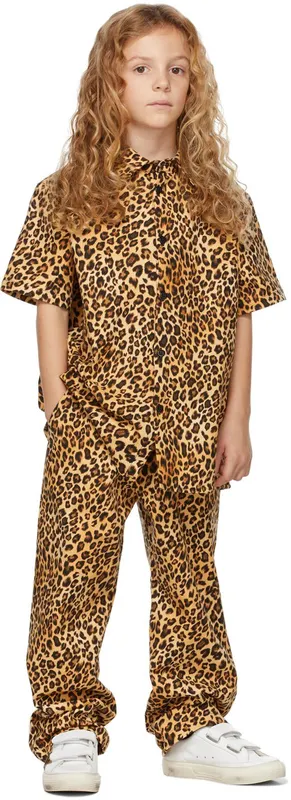 Golden Goose Kids White & Leopard May School Velcro White (GYF00198.F001996.10762)