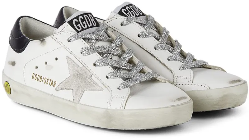 Golden Goose Kids White & Navy Super-Star Classic White (GYF00101.F002021.10768)