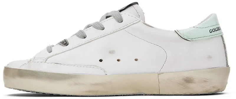 Golden Goose Kids White & Pink Superstar Classic 10977 White/Lobster (GYF00101.F002835.10977)