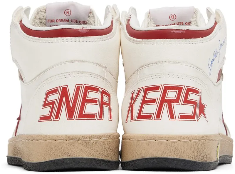 Golden Goose Kids White Sky Star 10350 White/Red (GYF00230.F003340.10350)