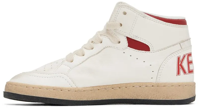 Golden Goose Kids White Sky Star 10350 White/Red (GYF00230.F003340.10350)