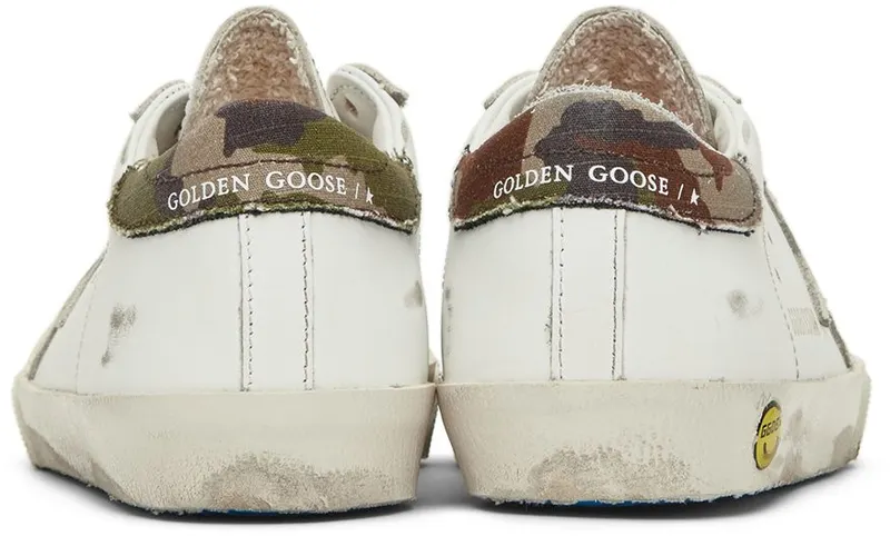 Golden Goose Kids White Super-Star Penstar Classic 10978 White/Ice/Gree (GYF00107.F002836.10978)