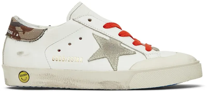 Golden Goose Kids White Super-Star Penstar Classic 10978 White/Ice/Gree (GYF00107.F002836.10978)