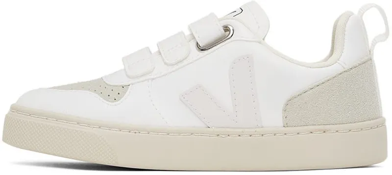 VEJA Kids White V-10 Velcro WHITE_NATURAL (CV0702722C)